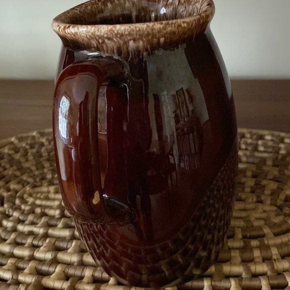 VTG Pair Brown Drip Glaze Pitchers - Picture 3 of 13